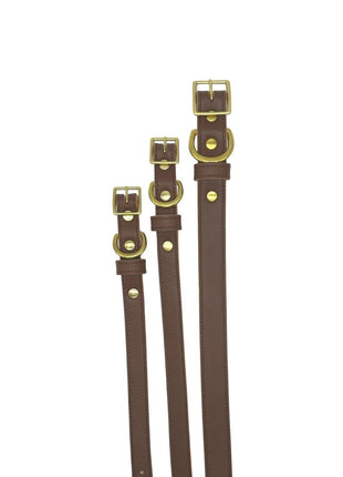 Plain Leather Dog Collar