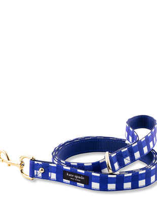 Kate Spade Navy Gingham Large Leash