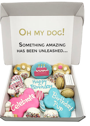 Happy Birthday Dog Treats Gift Box