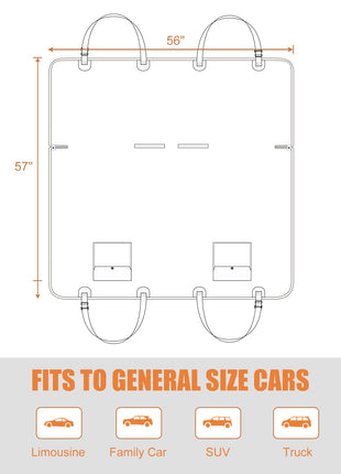 Jespet Luxury Car Seat Cover, 58-in - Pup List