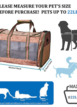 GOOPAWS Soft-Sided Travel Small Dog & Cat Carrier Bag - Pup List