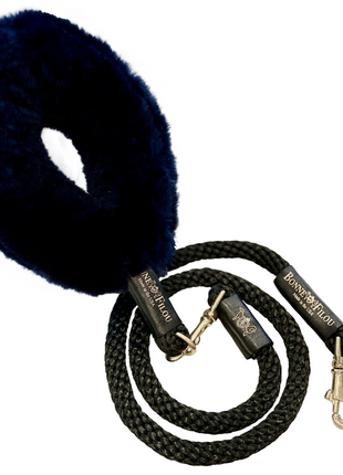 Bundle Shearling Fur Grip + Rope Leash for Dogs
