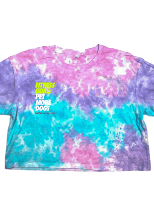 Fitness Goal Crop Tee | Gift for Dog Lovers