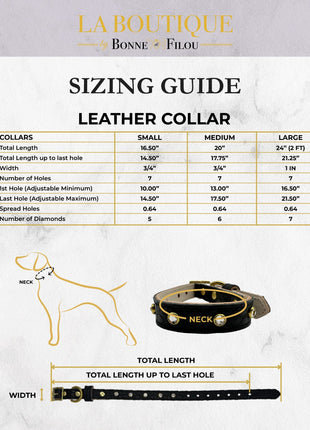 Plain Leather Dog Collar