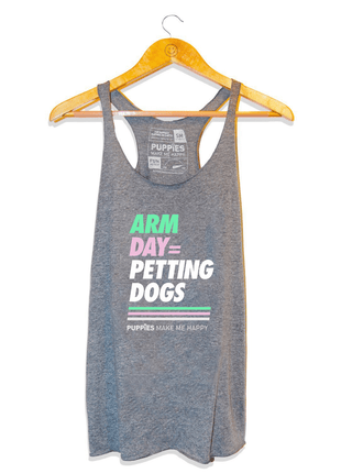 Arm Day | Gift for Dog Mom | Racerback Tank