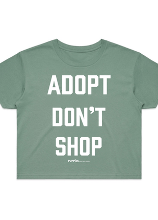 Adopt Don’t Shop | Dog Crop Top | Present For Dog Lover