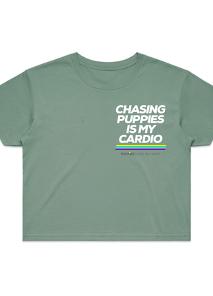 Chasing Puppies is my Cardio | Crop Tee