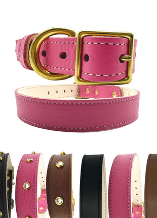 Plain Leather Dog Collar
