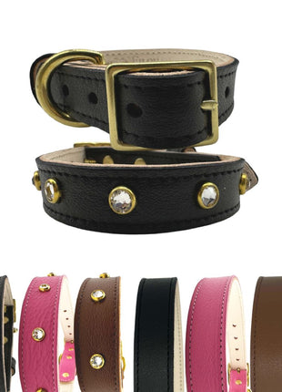 Plain Leather Dog Collar
