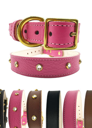 Plain Leather Dog Collar