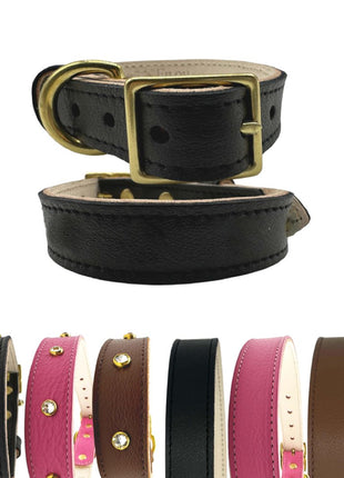 Plain Leather Dog Collar