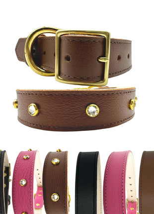 Plain Leather Dog Collar