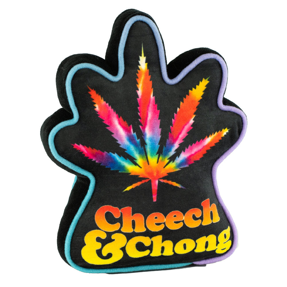 Dog Toy Squeaker Plush - CHEECH & CHONG Faces Smokey Tie Dye Pot Leaf
