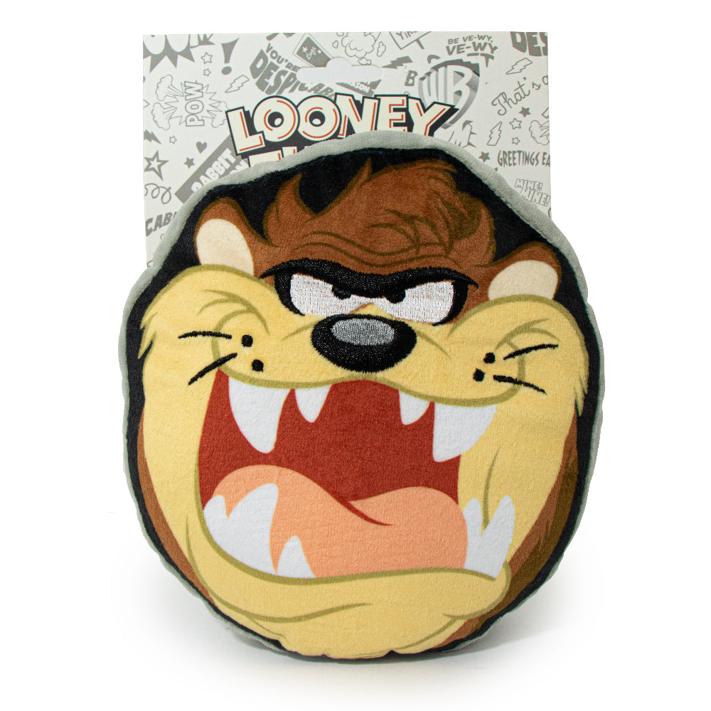 Dog Toy Squeaky Plush - Looney Tunes Taz Growling Face