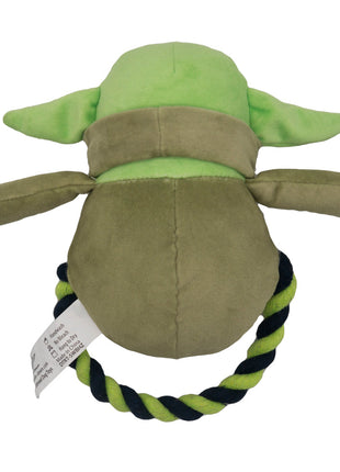 Dog Toy Plush Rope Toy - Star Wars The Child Plush + Green Black Round Rope