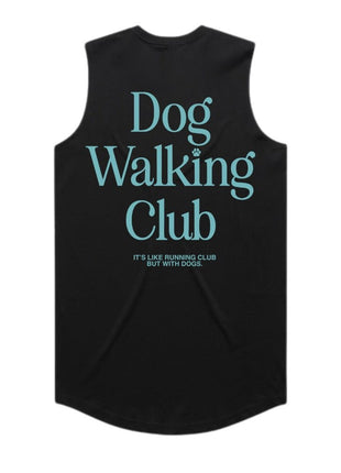 Dog Walking Club | Teal Font | Women's Sleeveless