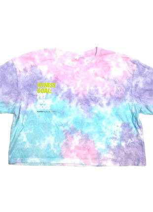 Fitness Goal Crop Tee | Gift for Dog Lovers