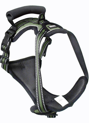 GOOPAWS Padded Reflective Pet Dog Harness, Lightweight Ripstop, Green - Pup List