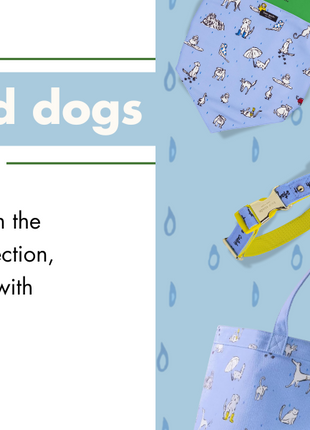 Kate Spade Raining Cats and Dogs Large Leash