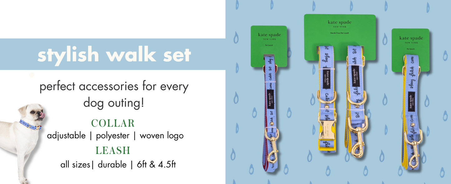 Kate Spade Raining Cats and Dogs M/L Collar
