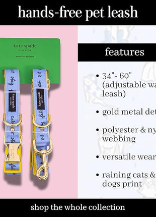 Hands Free Leash, Kate Spade Raining Cats and Dogs