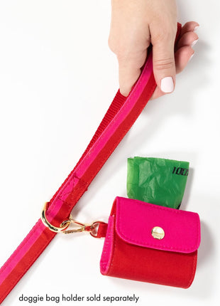 Kate Spade Red and Pink Colorblock Large Leash