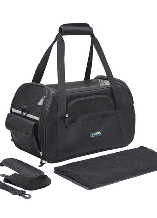 GOOPAWS Soft Sided Collapsible Airline Travel Pet Carrier Bag for Comfort and Travel - Pup List