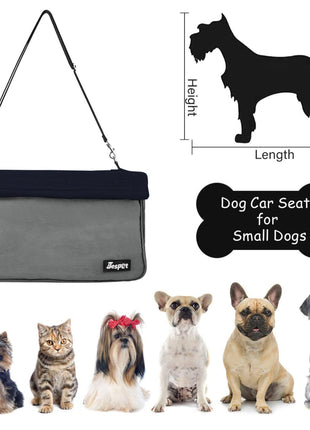 GOOPAWS & Jespet Portable Pet Safety Booster Dog Car Seat with Seat Belt - Pup List