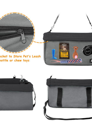GOOPAWS & Jespet Portable Pet Safety Booster Dog Car Seat with Seat Belt - Pup List