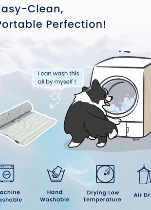 Dog Ice Mat Double-Sided Cooler Dog Mat Gentle Wear Resistant Pet Ice Pad