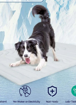 Dog Ice Mat Double-Sided Cooler Dog Mat Gentle Wear Resistant Pet Ice Pad