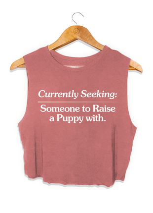 Currently Seeking Crop Top | Gift for Dog Lovers