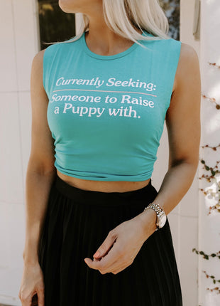 Currently Seeking Crop Top | Gift for Dog Lovers