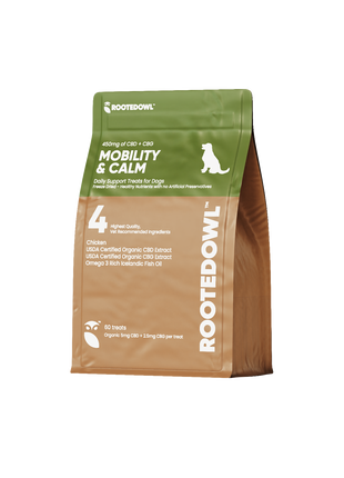 Mobility & Calm CBD + CBG Freeze-Dried Bites for Dogs - Chicken Protein - 60 Count - Pup List