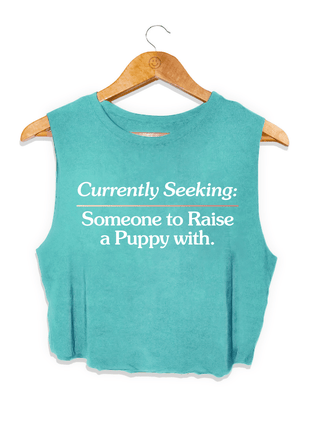 Currently Seeking Crop Top | Gift for Dog Lovers