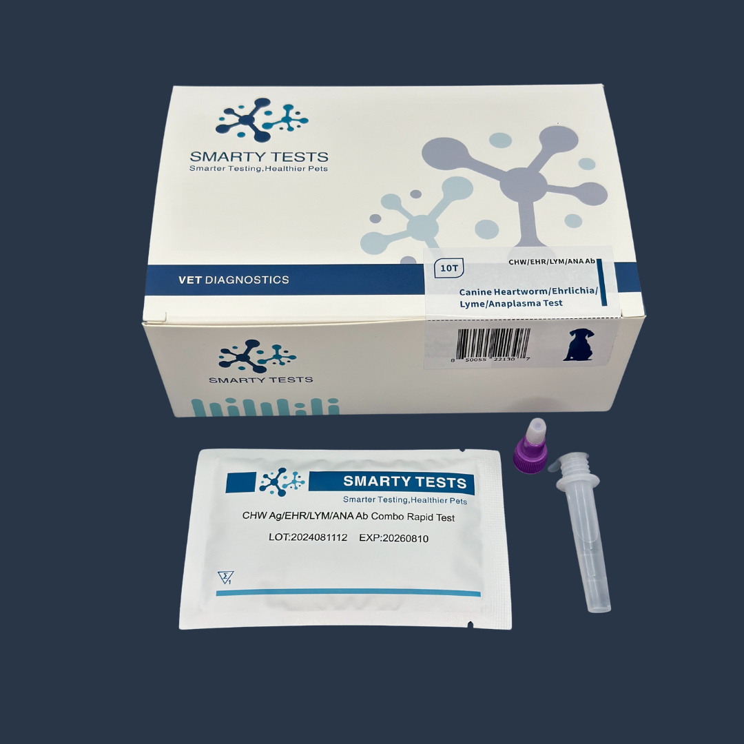 Heartworm & Tick Screen for Dogs 10 Min Rapid Test: At-Home Testing