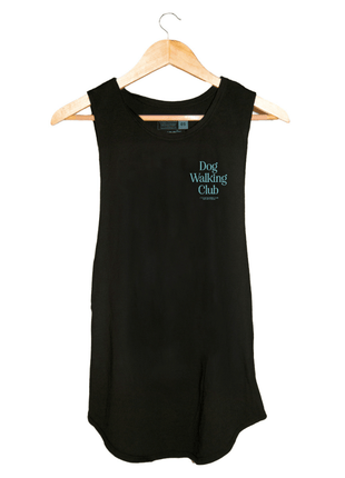 Dog Walking Club | Teal Font | Women's Sleeveless