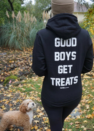 Good Boys Get Treats Hoodie | Gift for Dog Lovers | Front & Back Prints