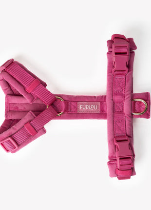 Magenta - Velvet Dog Harness
