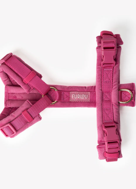 Magenta - Velvet Dog Harness