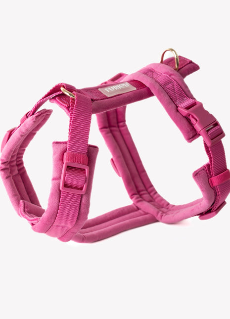Magenta - Velvet Dog Harness