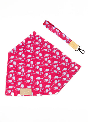 Red Mountain Syrah Dog Bandana & Matching Keychain