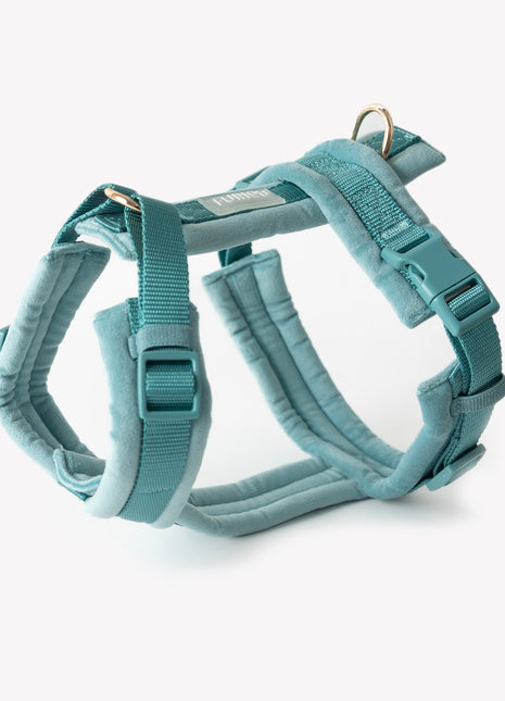 Blue - Velvet Dog Harness