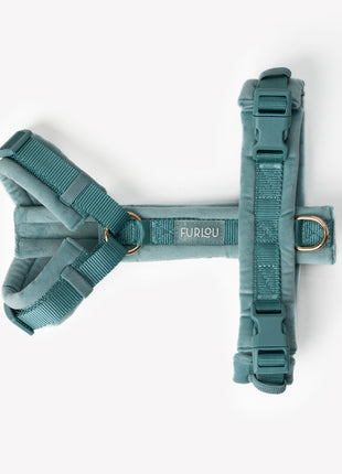 Blue - Velvet Dog Harness