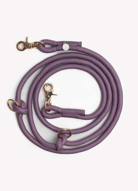 'Lilac' - Hands Free Braided Leash