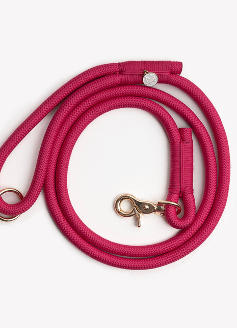 'Magenta' - Braided Rope Leash