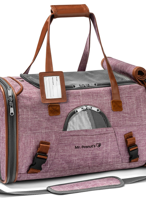 Mr. Peanut's Gold Series Standard Size Airline Compliant Pet Carrier - Pup List