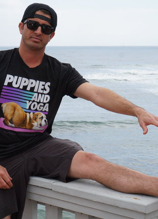Puppies & Yoga Original | Uni-Sex Crewneck Tee