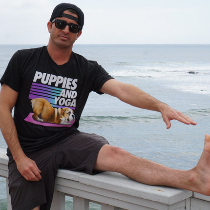 Puppies & Yoga Original | Uni-Sex Crewneck Tee
