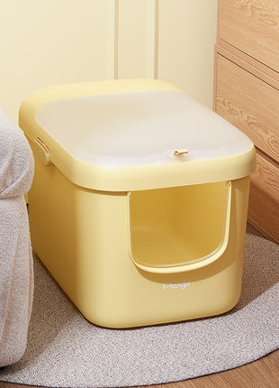 Mango Space-Saving Enclosed Cat Litter Box